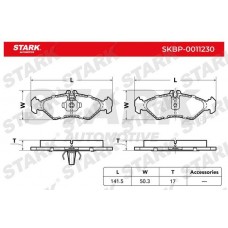 SKBP-0011230 Stark Комплект гальмівних колодок дисковий гальм