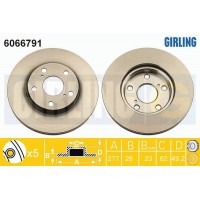 6066791 GIRLING Гальмівний диск