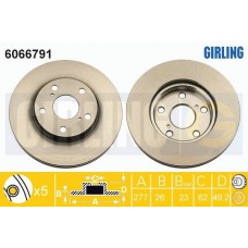 6066791 GIRLING Гальмівний диск