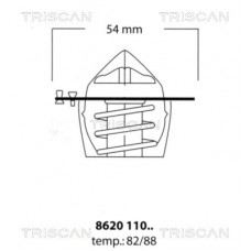 8620 11088 TRISCAN Термостат охолоджувальна рідина