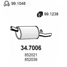 34.7006 ASSO Глушник вихлопних газів кінцевий
