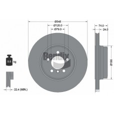 BDS2106HC BENDIX Braking Гальмівний диск