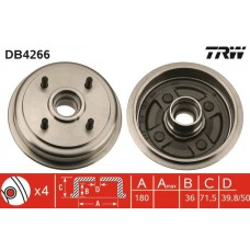 DB4266 TRW Гальмівний барабан