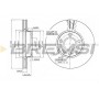 CD6846V BREMSI Гальмівний диск