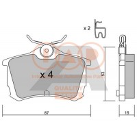 704-06027P IAP QUALITY PARTS Комплект гальмівних колодок дисковий гальм