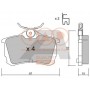 704-06027P IAP QUALITY PARTS Комплект гальмівних колодок дисковий гальм