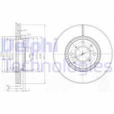 BG4049C DELPHI Гальмівний диск