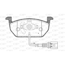 BPA1601.01 OPEN PARTS Комплект гальмівних колодок дисковий гальм