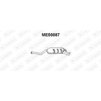 ME50087 VENEPORTE Глушник вихлопних газів кінцевий