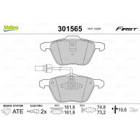 301565 VALEO КомплеК т гальмівних колодок, дискове гальмо