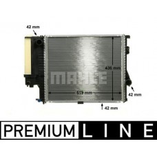 CR 244 000P MAHLE Радіатор охолодження двигуна