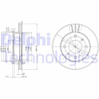 BG2632 DELPHI Гальмівний диск