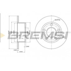CD6321S BREMSI Гальмівний диск
