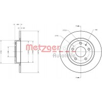 6110740 METZGER Гальмівний диск