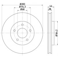 MDC2732 MINTEX Гальмівний диск