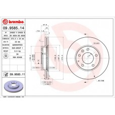 09.9585.11 BREMBO Гальмівний диск