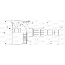 CVJ5527.10 OPEN PARTS Шарнирный комплект, Привідний вал