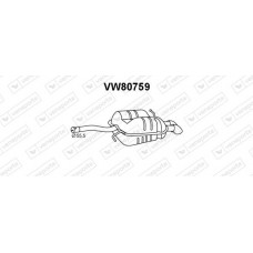VW80759 VENEPORTE Глушник вихлопних газів кінцевий