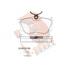 RB1613-700 R BRAKE КомплеК т гальмівних колодок, дискове гальмо