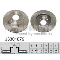 J3301079 NIPPARTS Гальмівний диск