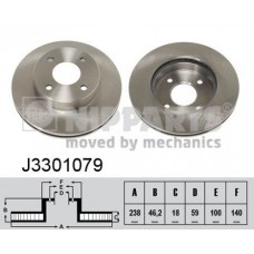 J3301079 NIPPARTS Гальмівний диск