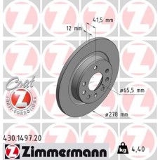 430.1497.20 ZIMMERMANN Гальмівний диск