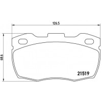 P 44 015 BREMBO Комплект гальмівних колодок дисковий гальм