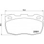 P 44 015 BREMBO Комплект гальмівних колодок дисковий гальм