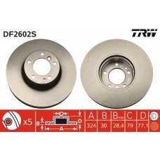 DF2602S TRW Гальмівний диск