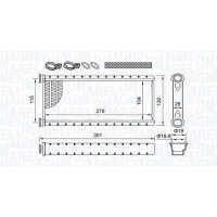 350218514000 MAGNETI MARELLI Теплообмінник обігрів салону