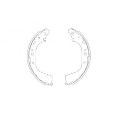 KBS-9907 KAVO PARTS Комплект гальмівних колодок