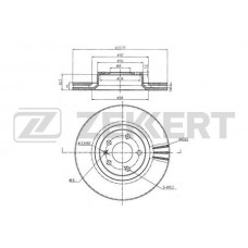 BS-5921 ZEKKERT Гальмівний диск