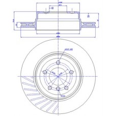 142.1056 CAR Гальмівний диск