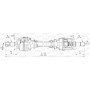 DRS6435.00 OPEN PARTS Привідний вал