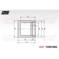 72957001 MAXTECH Поршень корпус скоби гальма