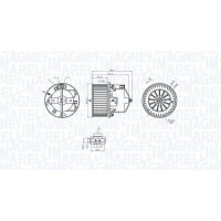069412360010 MAGNETI MARELLI Вентилятор салону