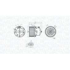 069412360010 MAGNETI MARELLI Вентилятор салону