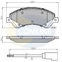 CBP21511 COMLINE Комплект гальмівних колодок дисковий гальм
