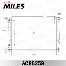 ACRB259 MILES Радіатор охолодження двигуна