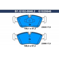 B1.G102-0846.2 GALFER Комплект гальмівних колодок дисковий гальм