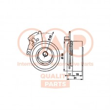 127-20020 IAP QUALITY PARTS Натяжний ролик ремінь ГРМ