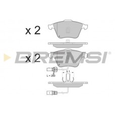 BP3081 BREMSI Комплект гальмівних колодок дисковий гальм