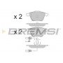 BP3081 BREMSI Комплект гальмівних колодок дисковий гальм