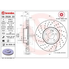 09.D529.23 BREMBO Гальмівний диск