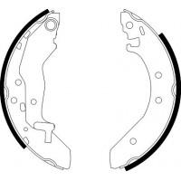 8DB 355 001-321 HELLA PAGID Комплект гальмівних колодок