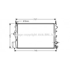 OLA2396 AVA QUALITY COOLING Радіатор охолодження двигуна