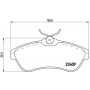 P 61 075 BREMBO Комплект гальмівних колодок дисковий гальм