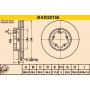 BAR28156 BARUM Гальмівний диск
