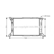 FD2204 AVA QUALITY COOLING Радіатор охолодження двигуна