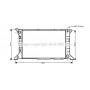 FD2204 AVA QUALITY COOLING Радіатор охолодження двигуна